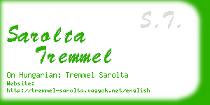 sarolta tremmel business card